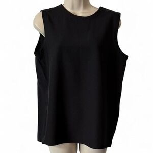 Talbots Black Sleeveless Top, Women's Size 12